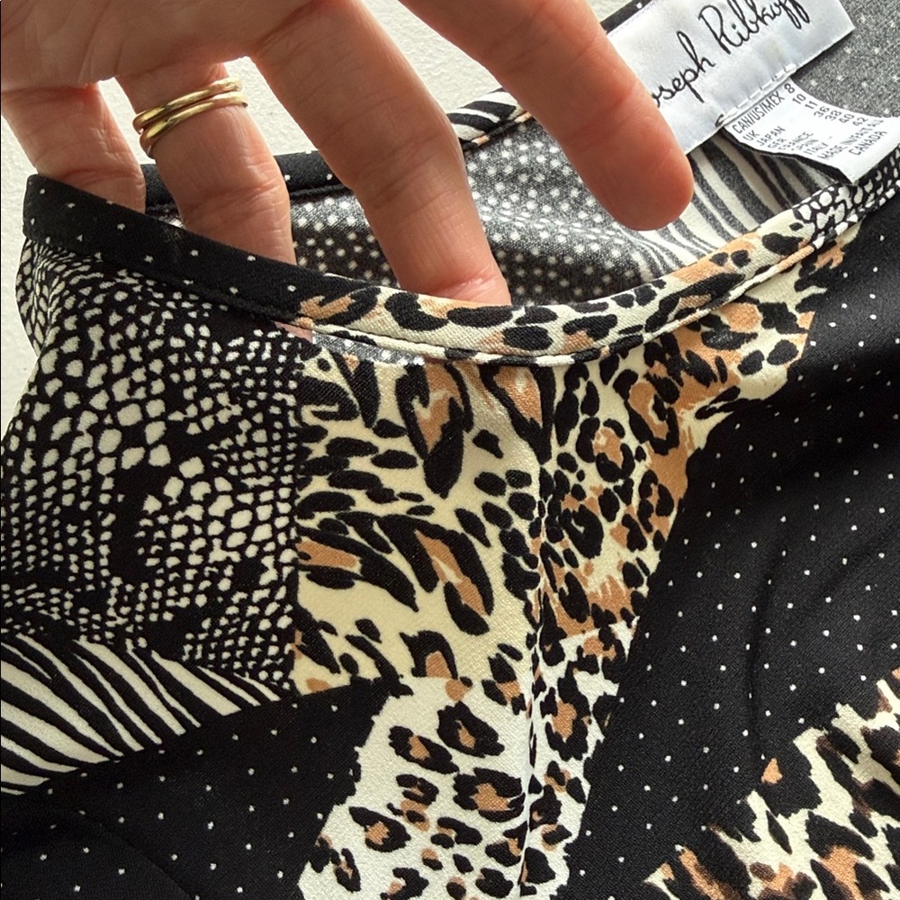 Joseph Ribkoff Mixed‑Print Dress Size 8 - Picture 15 of 15